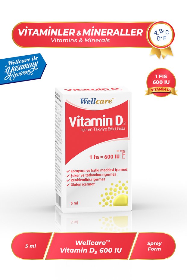 Vitamin D3 600 IU - 5 ML