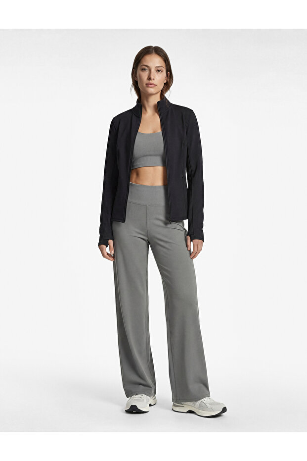 High Waist Comfortable Fit Sports Wide Leg Sweatpants