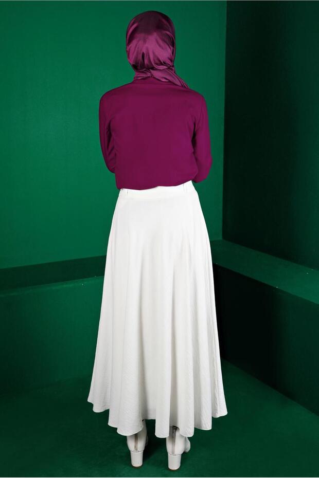 Hidden Button Blouse 43373 - 3