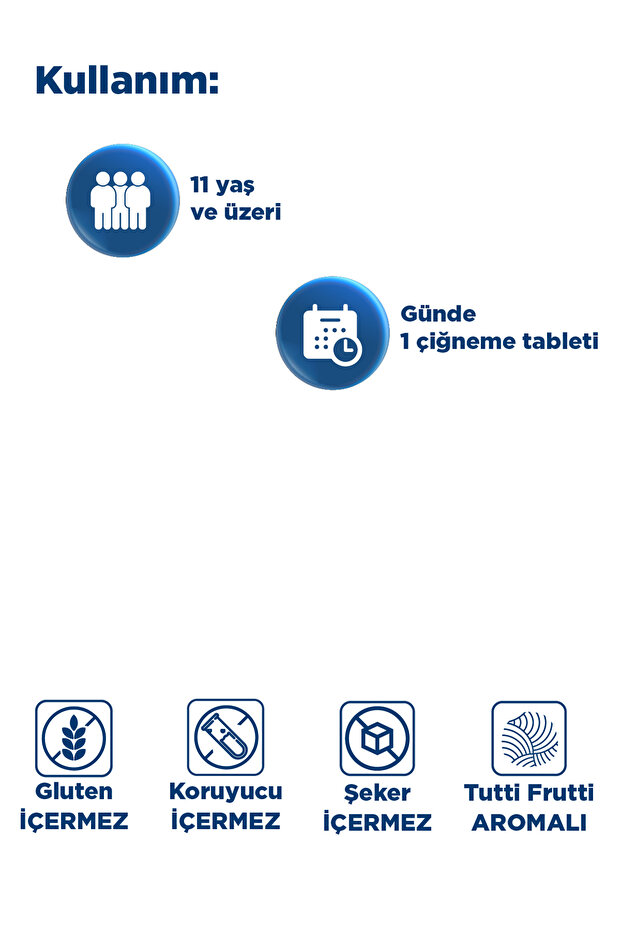 Mag Focus 15 Çiğneme Tab - Magnezyum Malat & Sitrat, Fosfotidilserin, B6 & B12 Vitamini - Odaklanma - 7