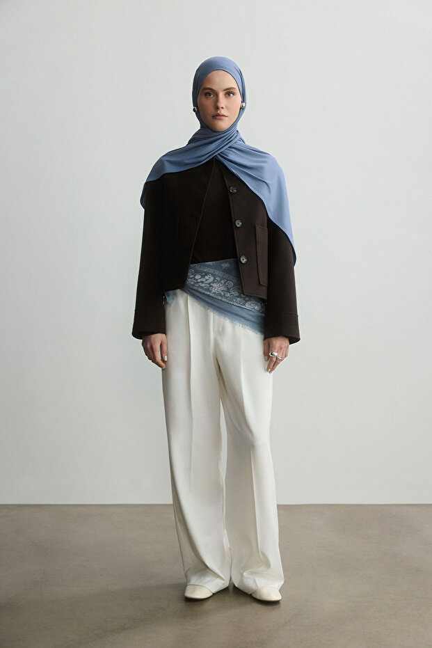 İNDİGO BAMBU PENYE ŞAL - 6