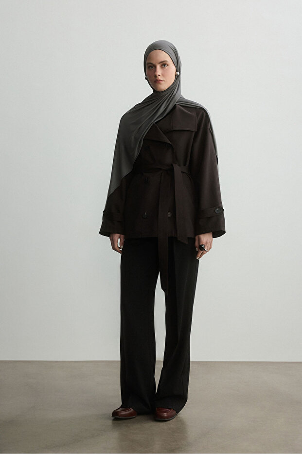 GRİ BAMBU PENYE ŞAL - 6