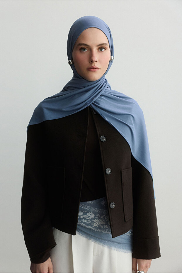 İNDİGO BAMBU PENYE ŞAL - 4