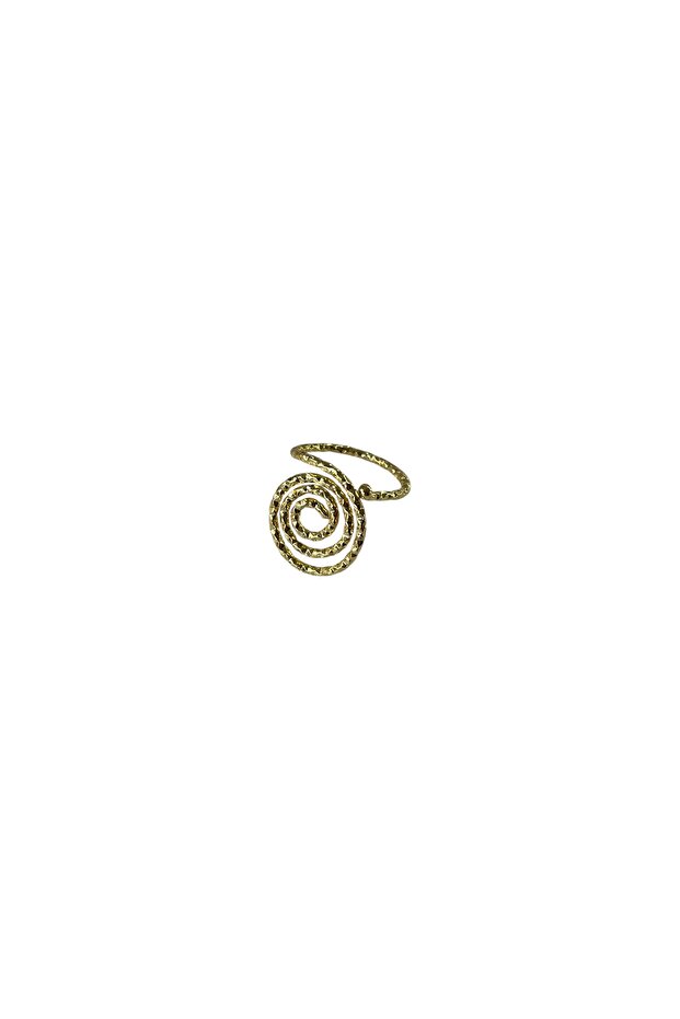 Gold Spiral Design Ring - 2