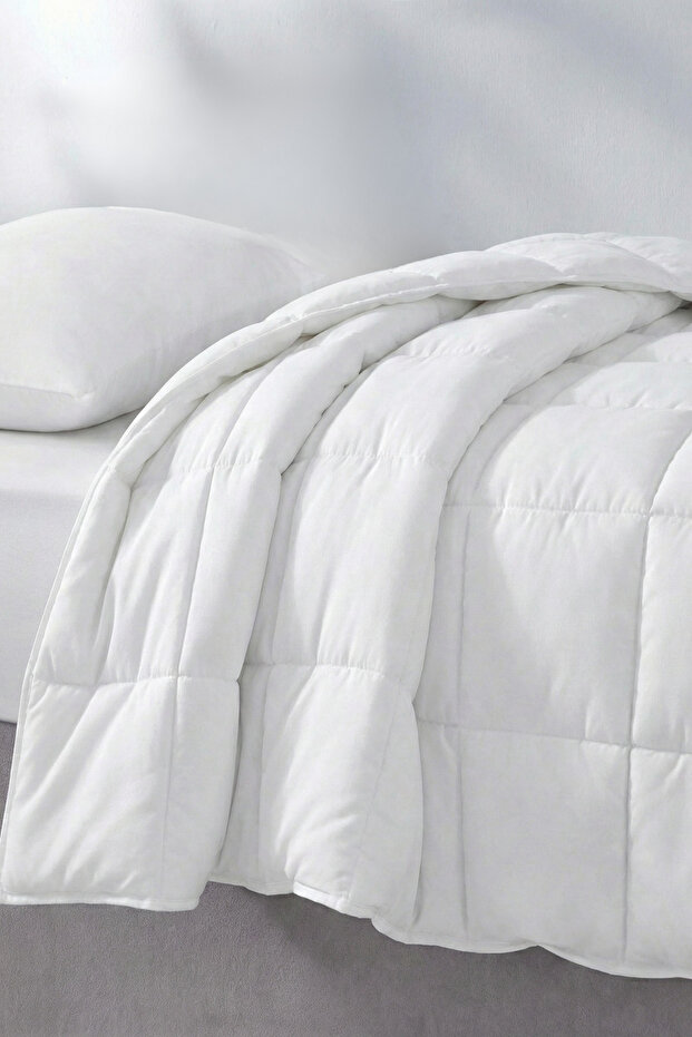 Single Microfiber Quilt 155X215 cm - Anti-Allergic Washable 4 Season Silicone Filling