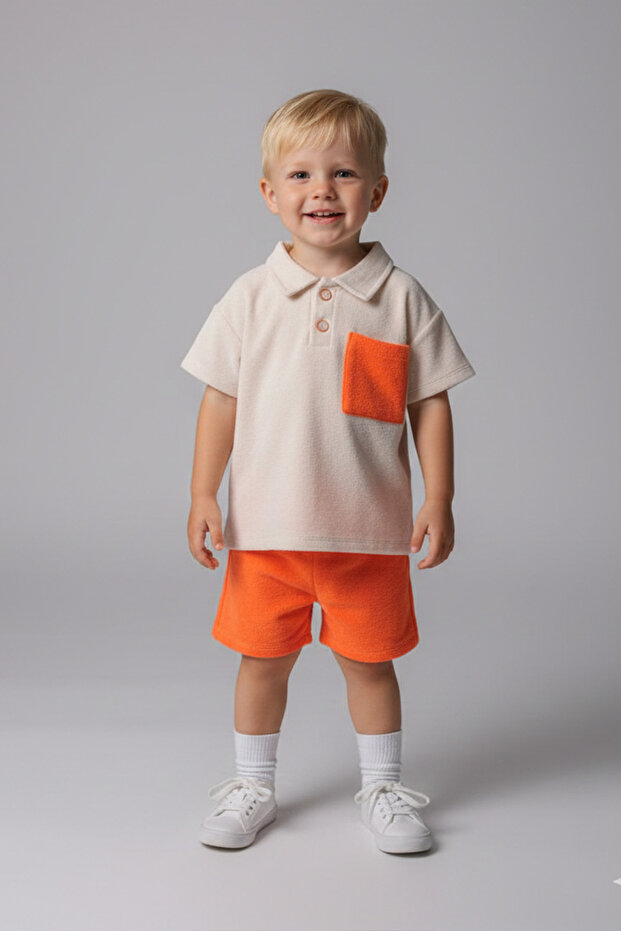 Boy Oversize Towel Bottom and Top Set (2-3 Years 8-9 Years)