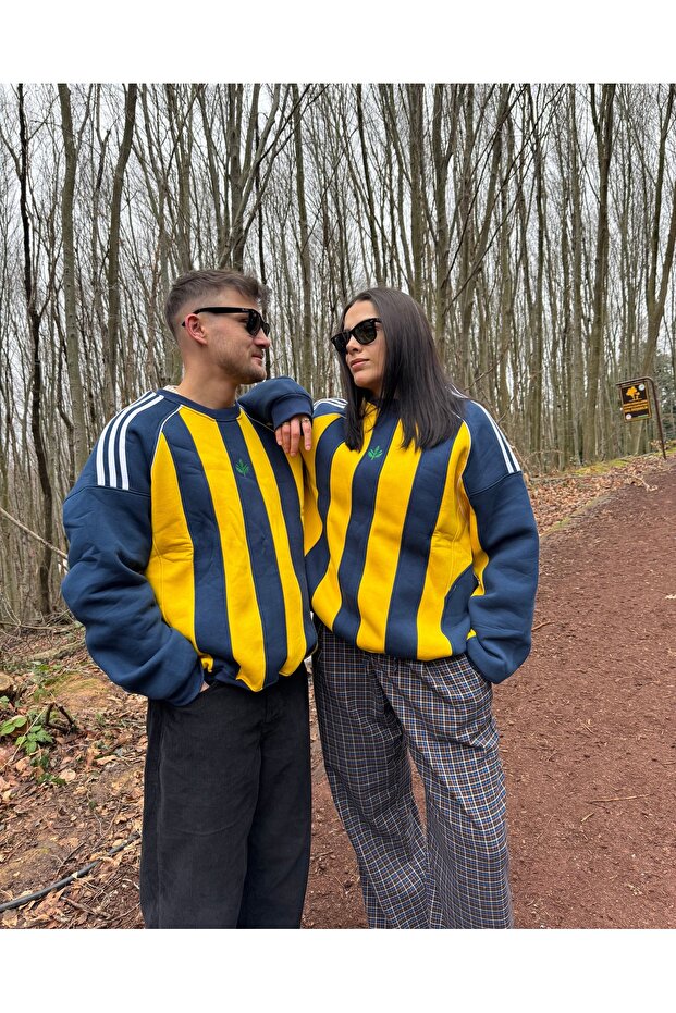 Parçalı Şardonlu Sweatshirt - 2