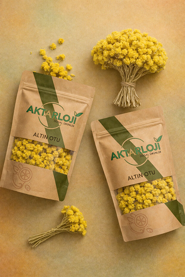 100 Gr Altın Otu / Ölmez Çiçek / Altınotu Çayı - Yeni Mahsül - Katkısız & Doğal - 4