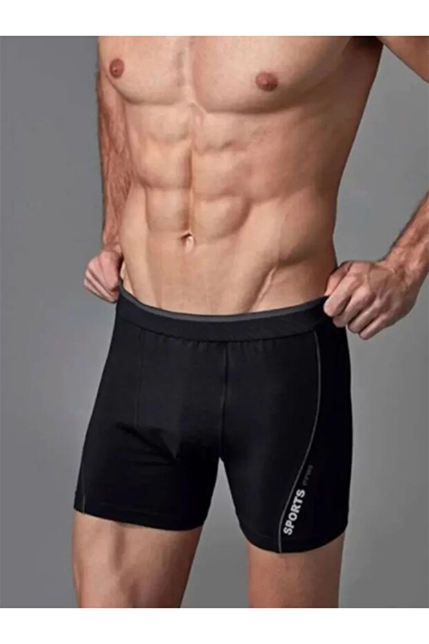 ERS014 COMPACT RENKLİ BOXER-Siyah - 1
