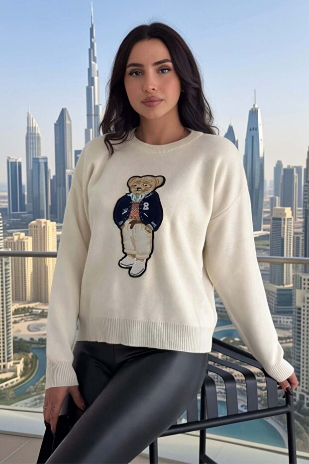 Ayıcıklı Triko Kazak 005 - 5