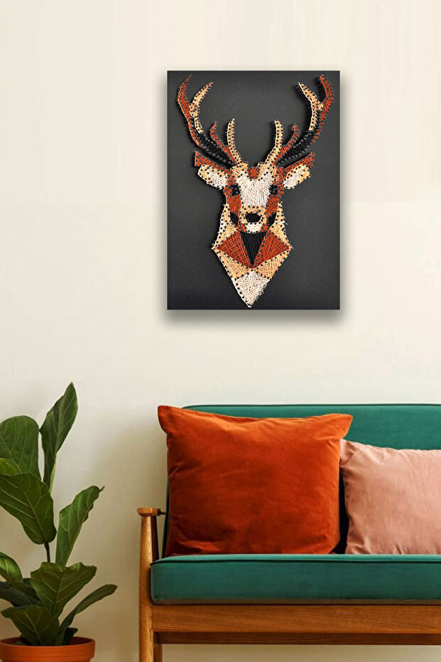 String Art Tablo Geyik - 4