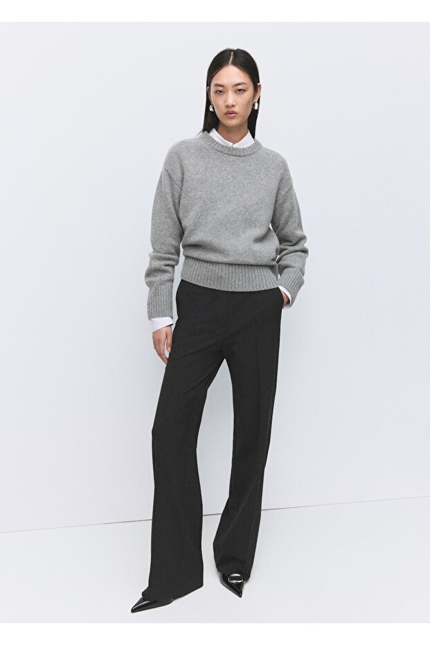 Yünlü örgü kazak - 2