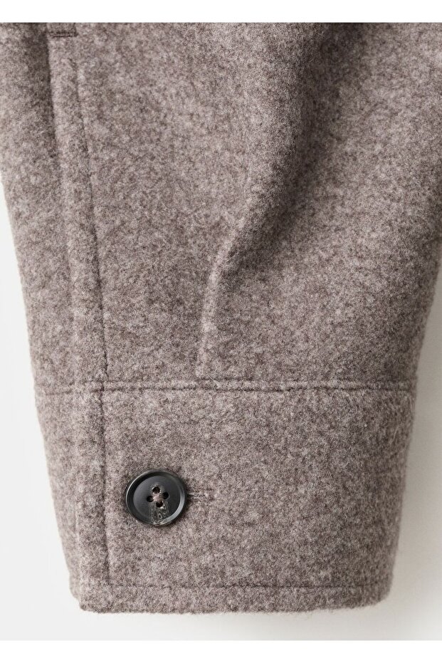 Regular kesim flanel gömlek ceket - 5