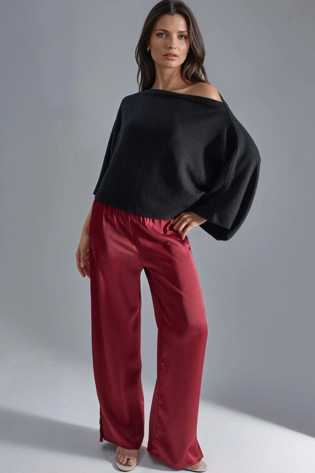 BUSEM Rahat Kesim Örme Bluz - 4