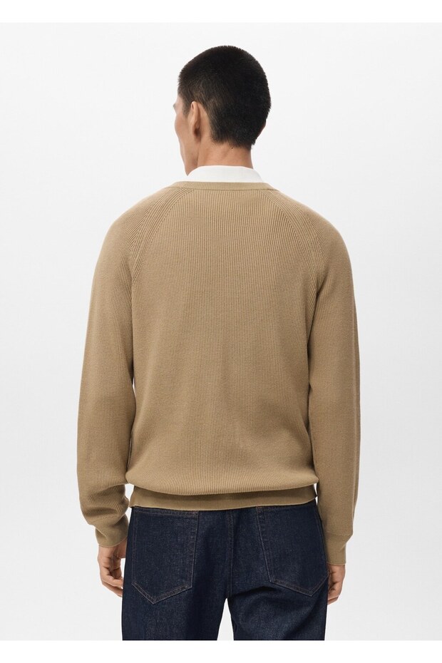 Ribana triko düğmeli hırka - 4