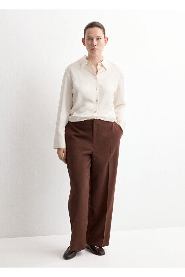 Saten dökümlü gömlek - 8