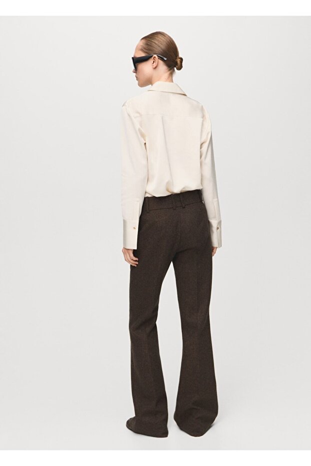 Saten dökümlü gömlek - 4