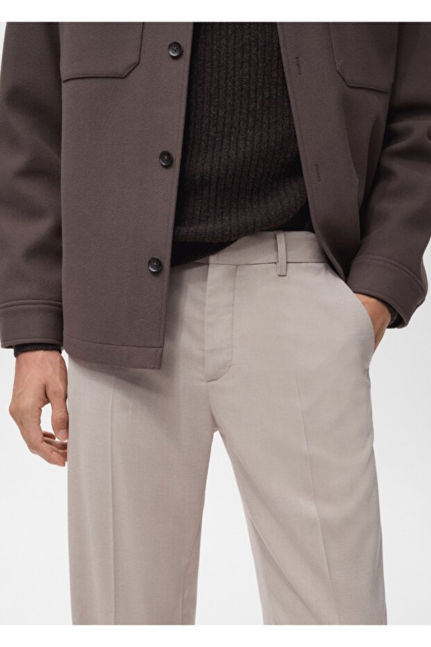 Regular kesim pensli pantolon - 6