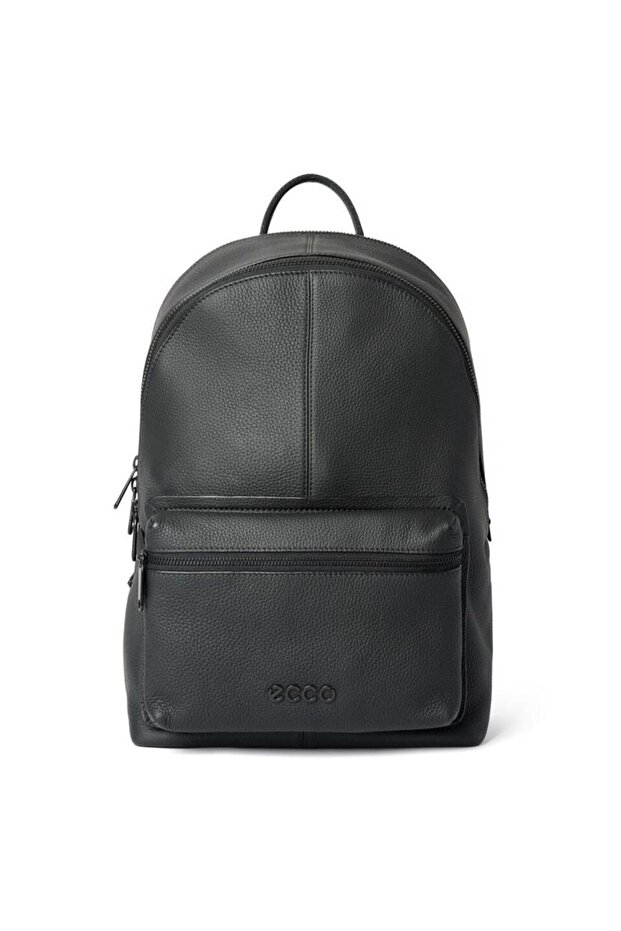 Round Pack L Soft Siyah Deri Çanta - 1