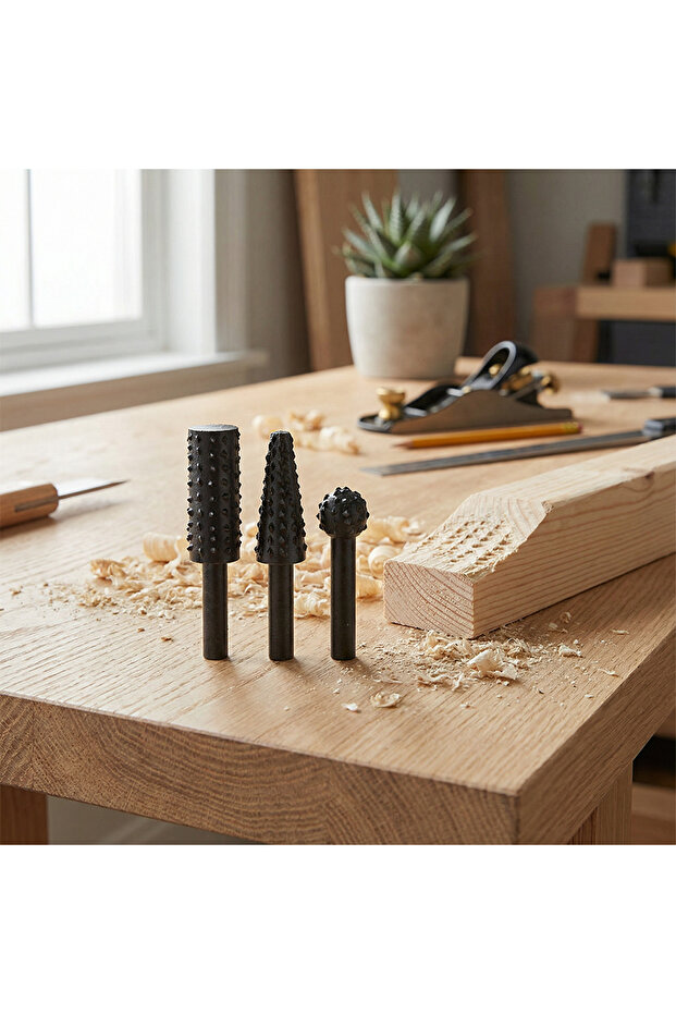 Ahşap Raspalama Seti Üçlü - 3