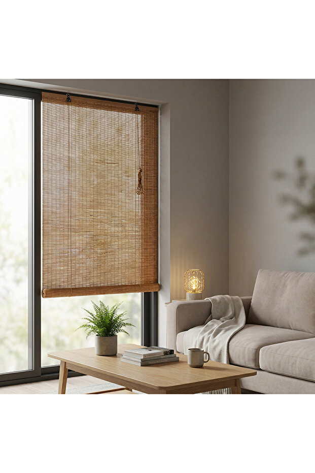 Stor Perde Ahşap Gör Bambu Kahve - 2