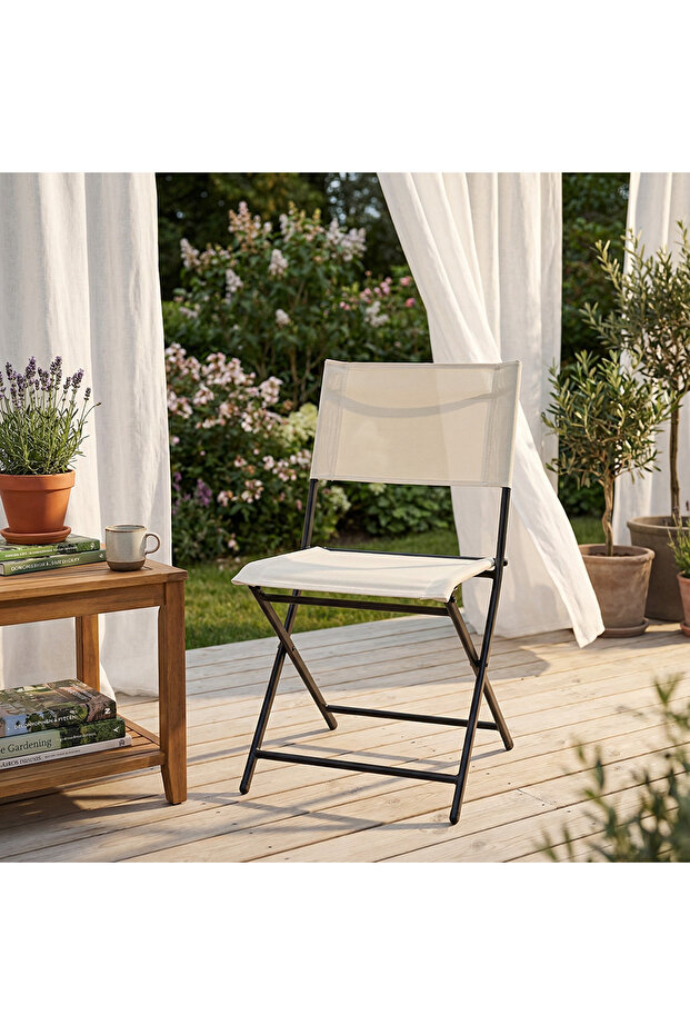 Aura Sandalye Krem - 5