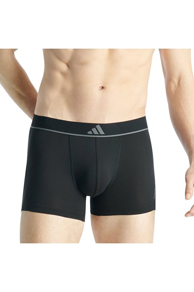 Herren Boxershorts, 6er Pack - Trunks, Active Micro Flex , Logo, einfarbig - 4
