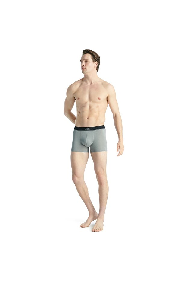 Herren Boxershorts, 6er Pack - Trunks, Active Micro Flex , Logo, einfarbig - 2