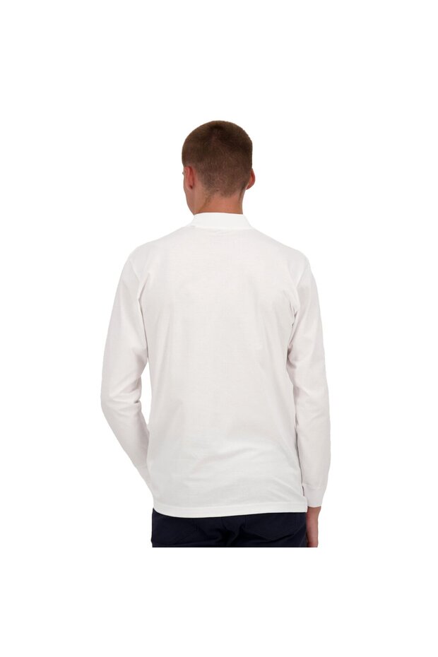Herren Stehkragen-Pullover - Langarm Basic Stehkragen Regular, Single Jersey, einfarbig - 3