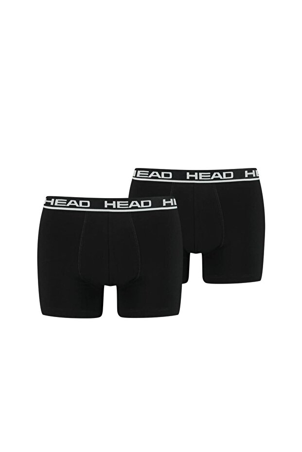 Herren Boxershort, 2er Pack - Basic, Baumwoll Stretch, einfarbig - 1