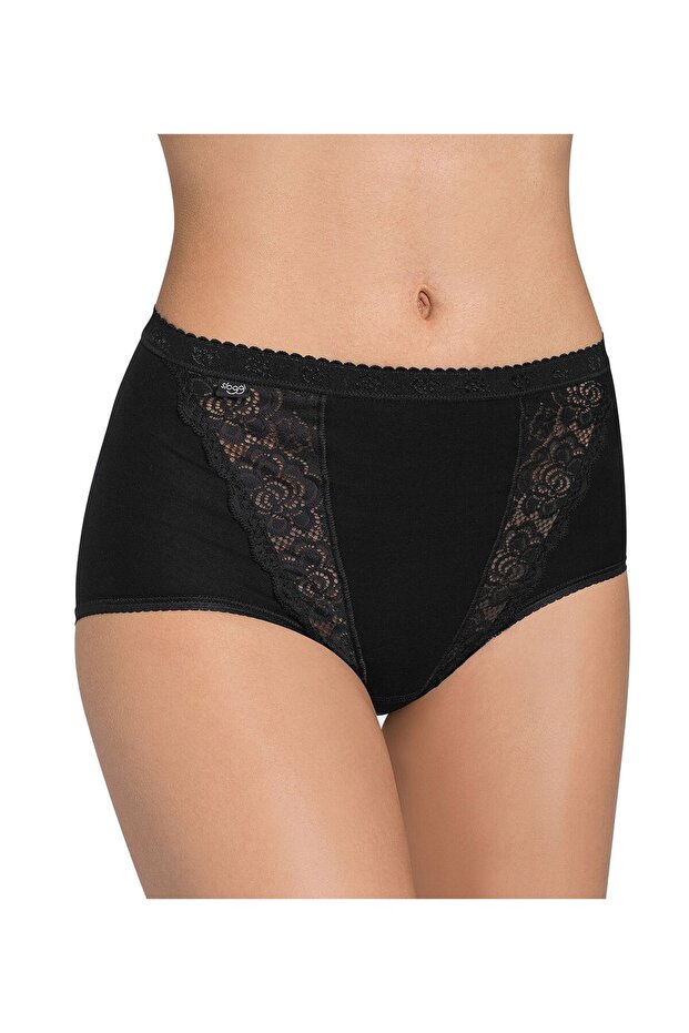 Damen Slip - Chic, Maxi, 4er Pack, einfarbig - 4