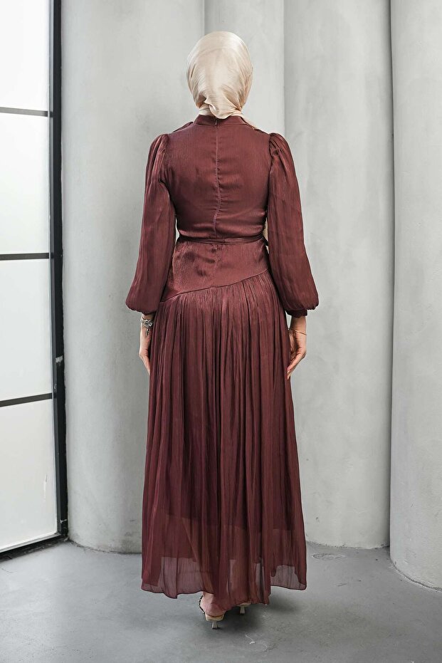 Mürdüm Drapeli Piliseli Abiye - 5