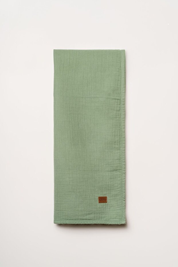 U.S. Polo Assn. Assn. Baby Boy Green Blanket