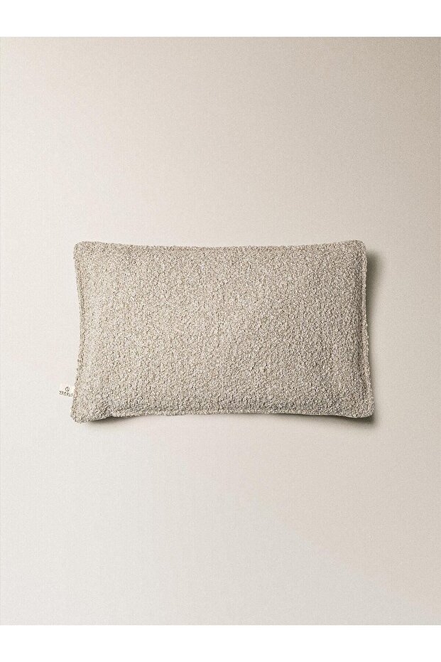 Teddy Bej Dikdörtgen Kırlent Kılıfı (30x50) - 2