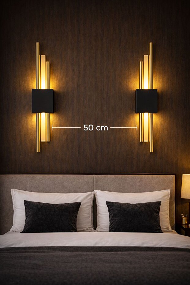 Hedgehog Gold Black Pipe Sconce