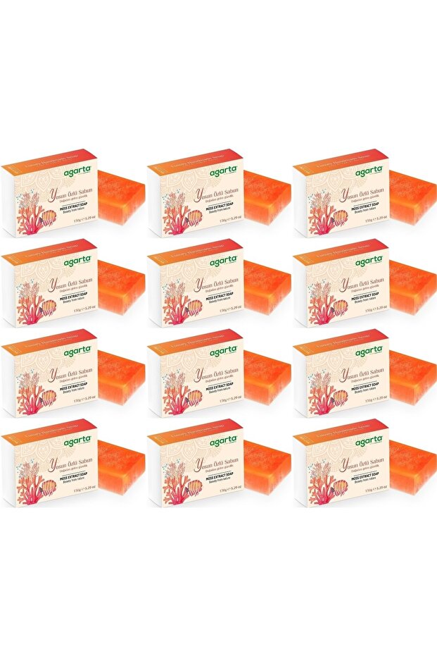 Handmade Natural Soap 150Gr with Seaweed Extract (Set of 12)