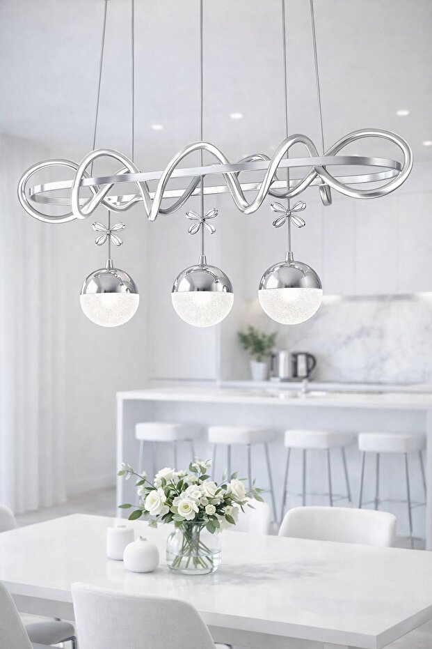 BUSE MASAÜSTÜ LEDLİAVİZE KROM - 9