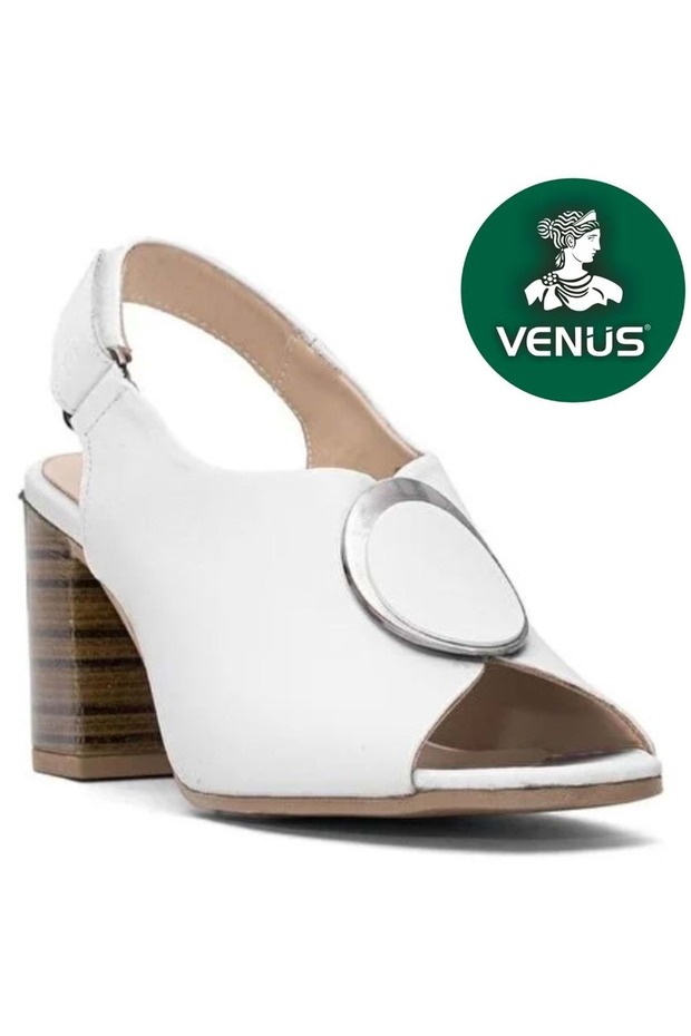 Nobilis Genuine Leather Comfort Orthopedic Women's Sandals White