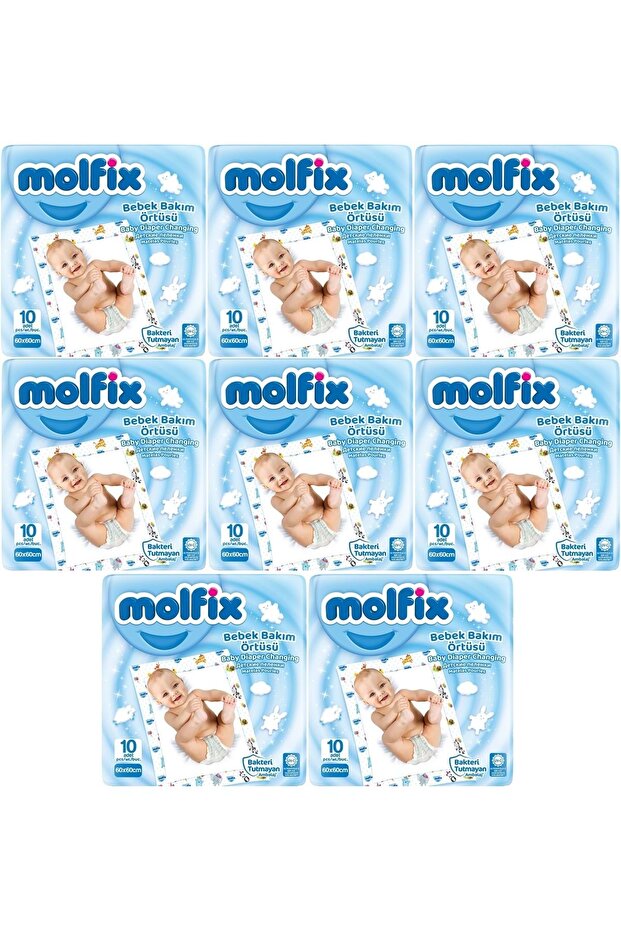 Baby Care Diaper Cover Set of 8, 80 Pieces (8Pk*10)