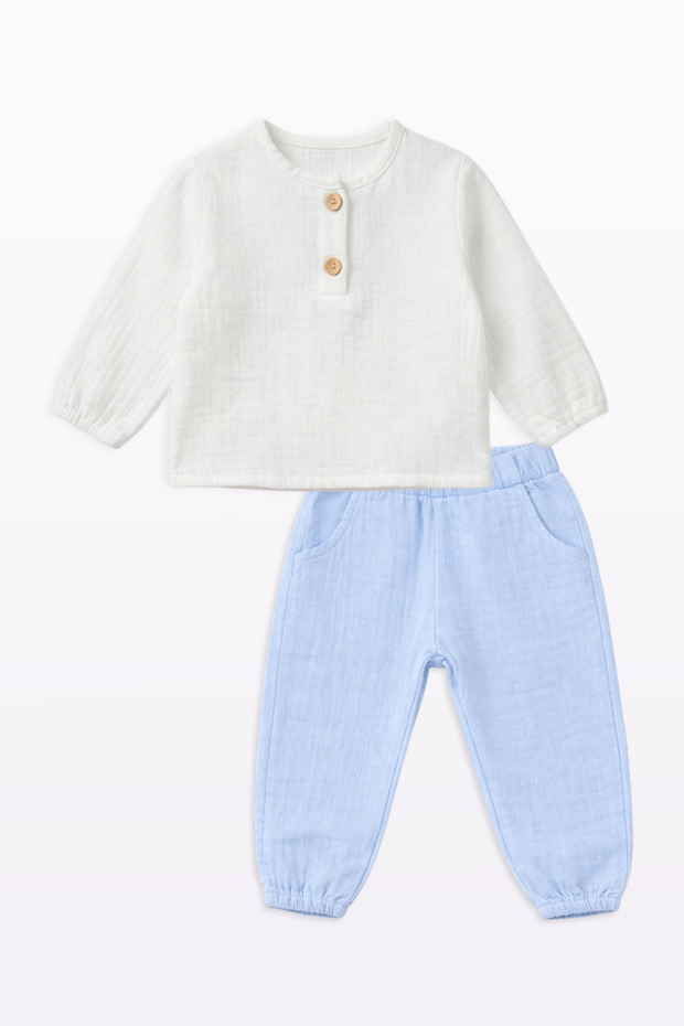 Muslin Basic Double Set 6-9-12-18 Months - 5