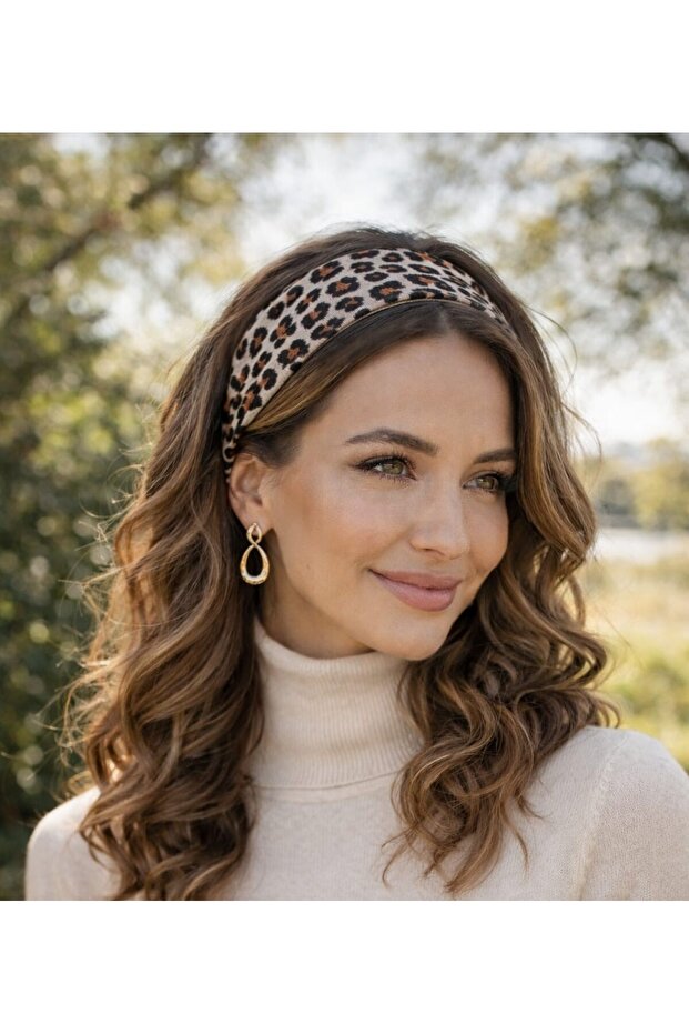 Leopard Pattern Hair Bandana Yoga Headband / Hair Clip