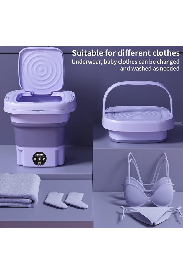 11L Foldable Washing Machine for Baby Clothes Underwear or Small Things