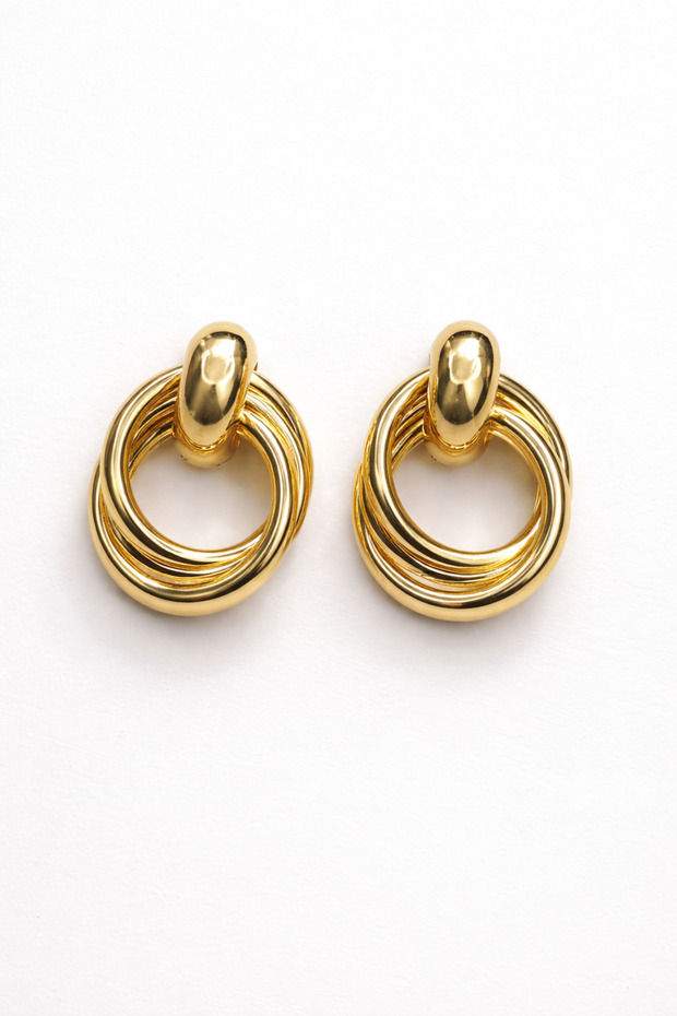 Steel Invoiced Earrings, Guaranteed to Not Fade Color