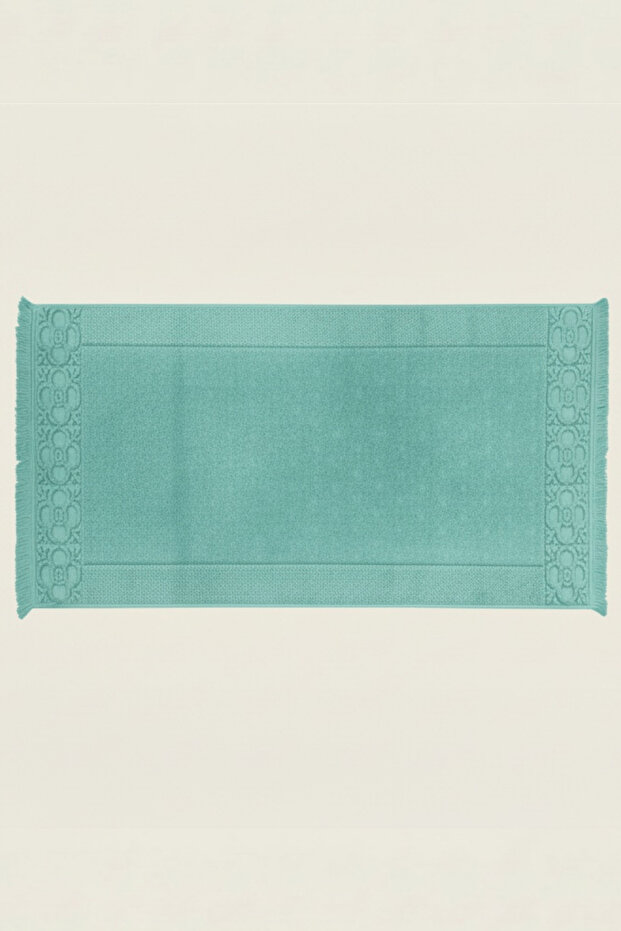 Fesun 100% Cotton Foot Towel - Turquoise 60X130, 690 Gr