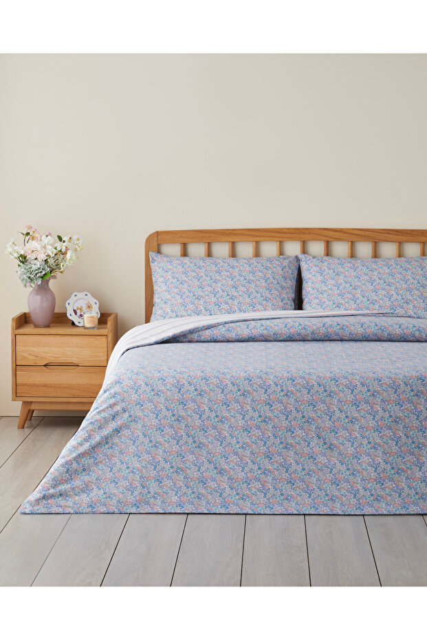 Bloss Mist pamut dupla paplanhuzat szett 200x220 cm lila - 1