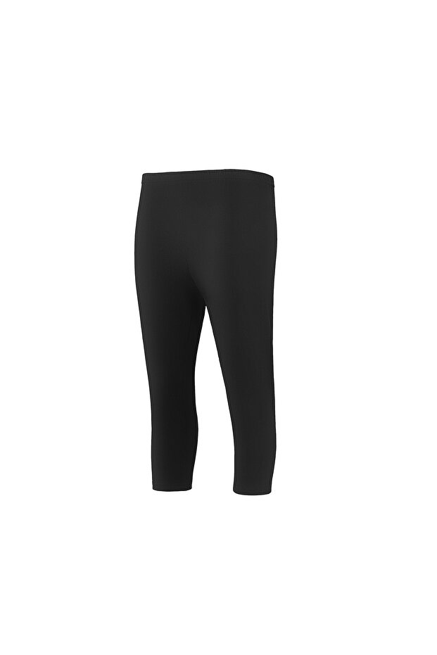 3656 Black Lycra Oversize Women's Capri Tights
