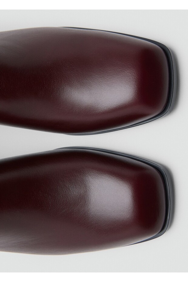 Kare uçlu deri yarım bot - 4