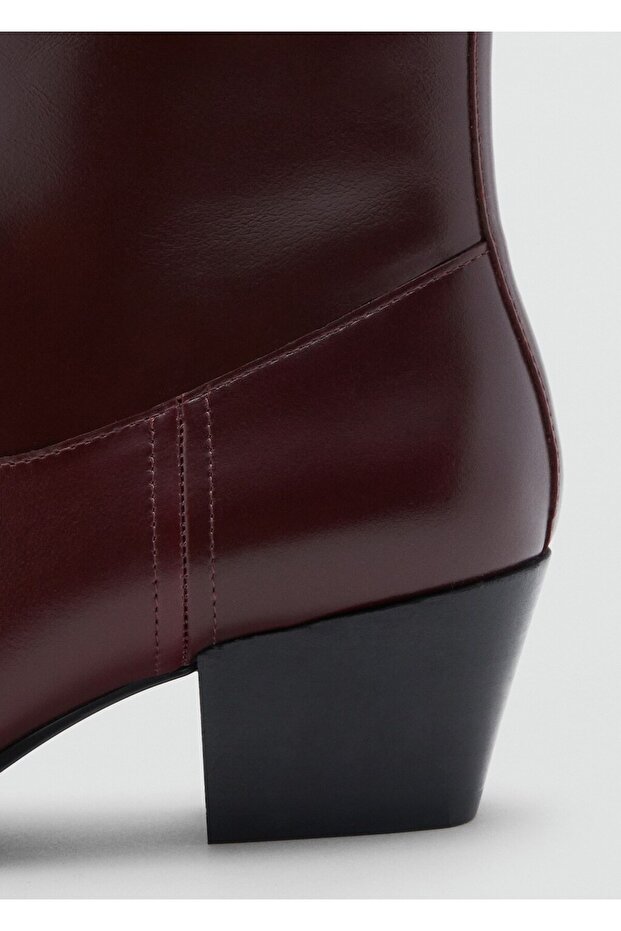 Kare uçlu deri yarım bot - 3