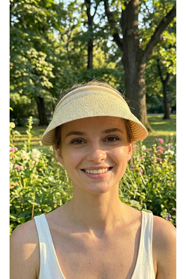 قبعة VIZOR من القش للحماية من الشمس - 3