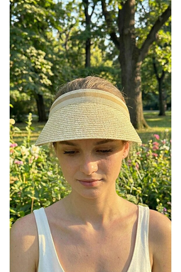 قبعة VIZOR من القش للحماية من الشمس - 4